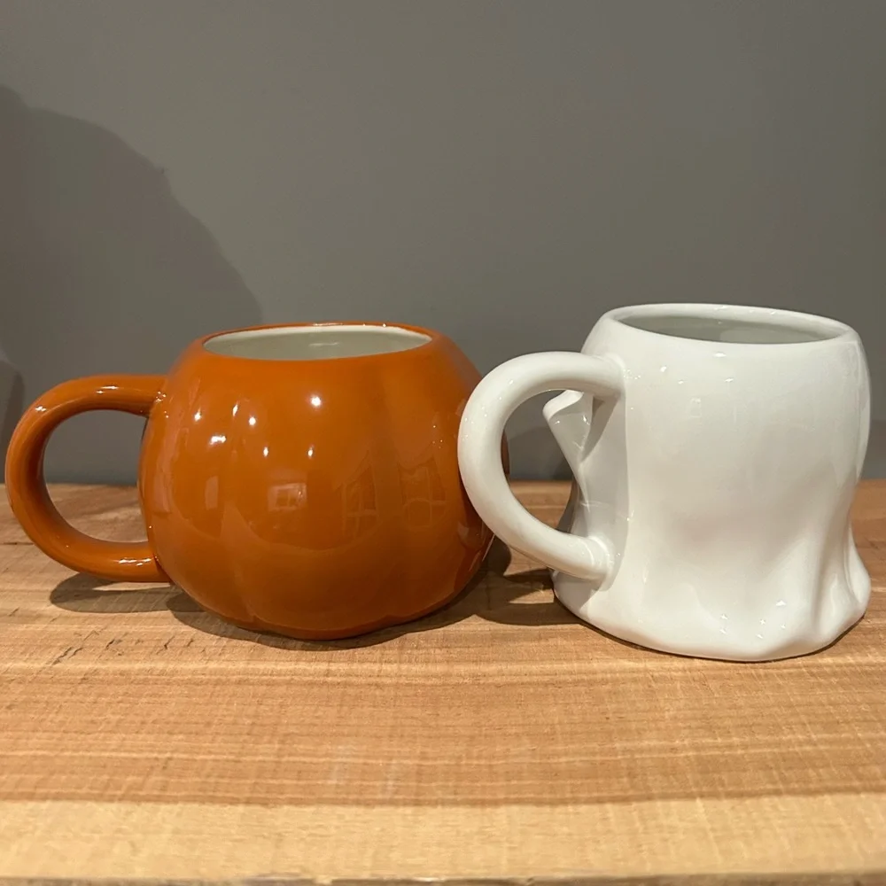 Target Halloween Ghost & Pumpkin Mug Set